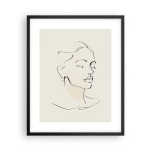 Affisch i svart ram - Säkra drag - 40x50 cm