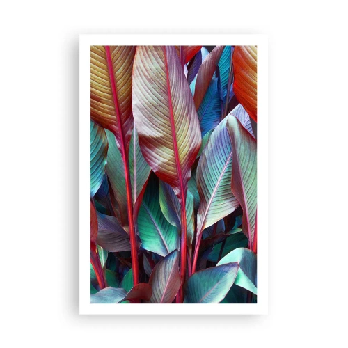 Affisch - En färgglad tätskog - 61x91 cm