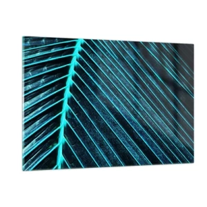 Glastavla - Bild på glas - Grön textur - 120x80 cm