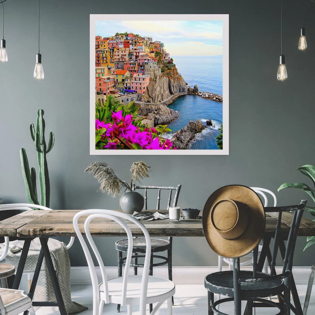 Affisch - Skrattande stad - 40x40 cm