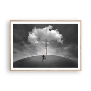 Affisch i ram av ljusek - Allt är möjligt - 100x70 cm