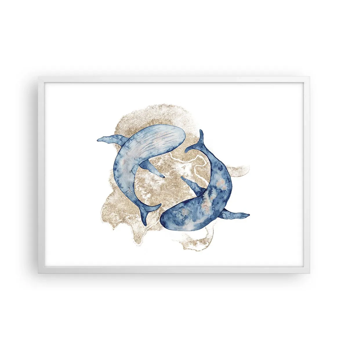 Affisch i vit ram - Vänskap eller kärlek? - 70x50 cm