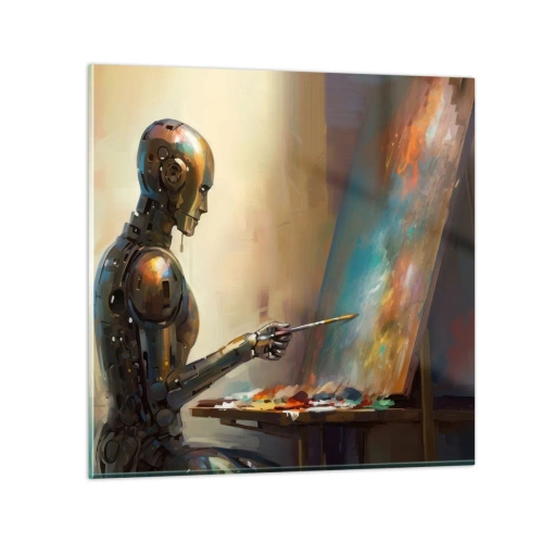 Glastavla - Bild på glas - Framtidens konst - 30x30 cm