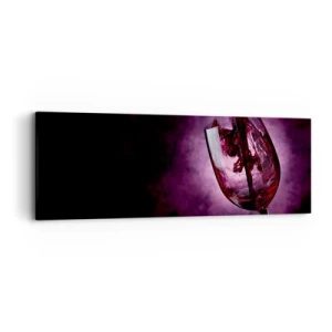 Canvastavla - Bild på duk - Scharlakansröd? Karmin? Nej, rubin - 90x30 cm