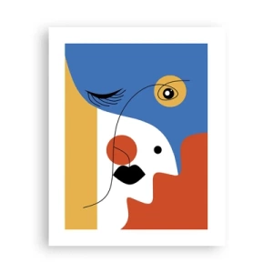 Affisch - Dekonstruerat porträtt - 40x50 cm