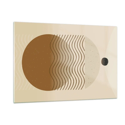 Glastavla - Bild på glas - Om geometriska figurers ursprung - 120x80 cm