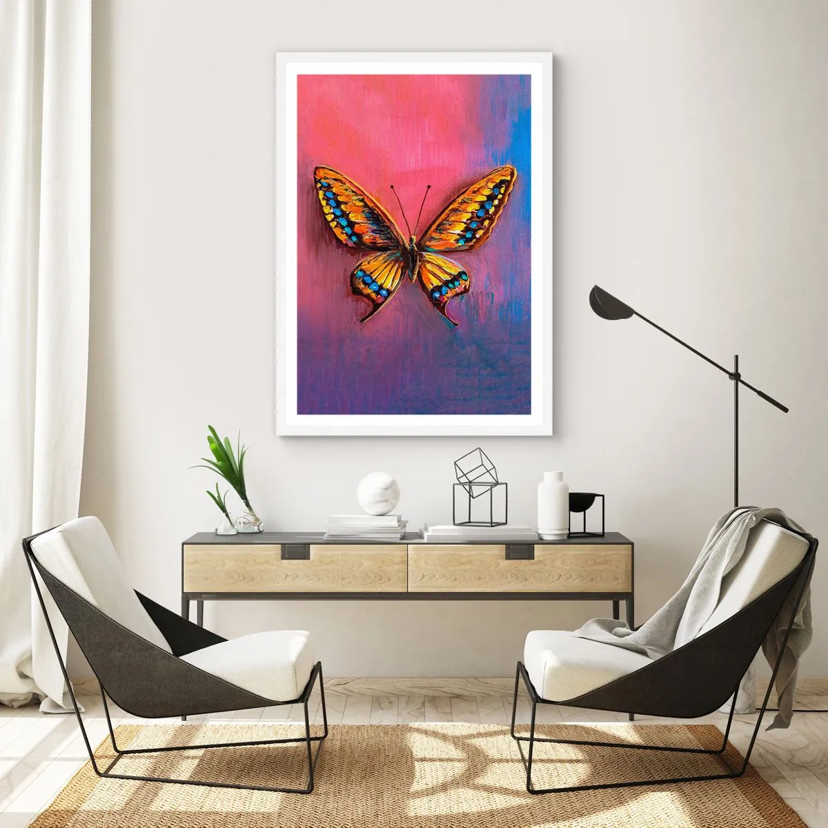 Affisch i vit ram - Naturens klenoder - 70x100 cm