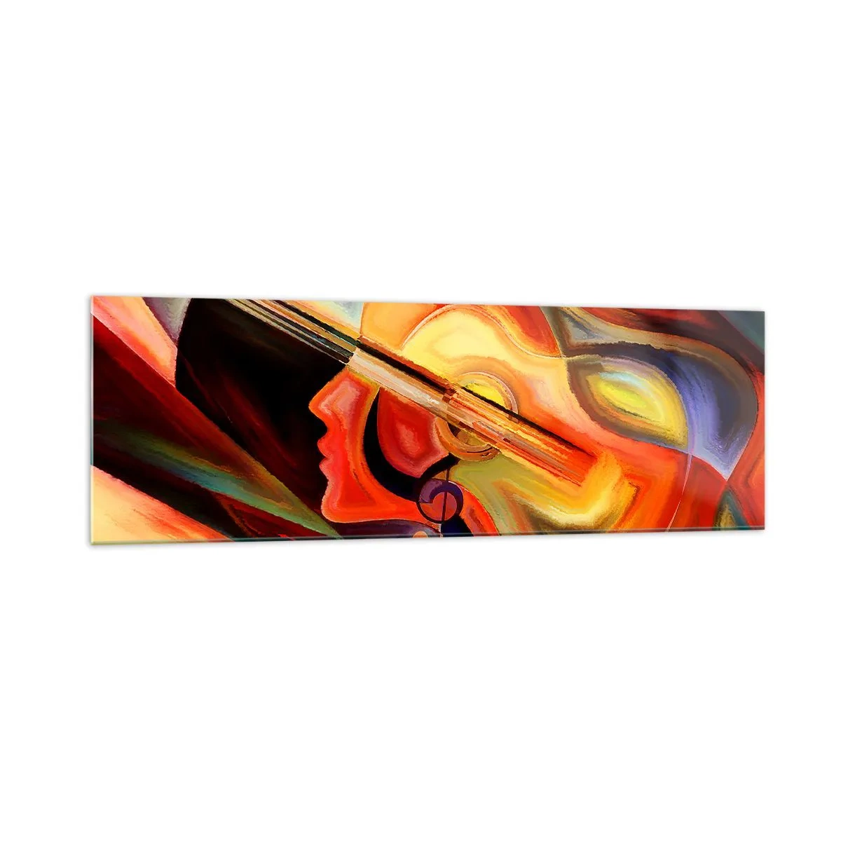 Glastavla - Bild på glas - Allt väl - 160x50 cm