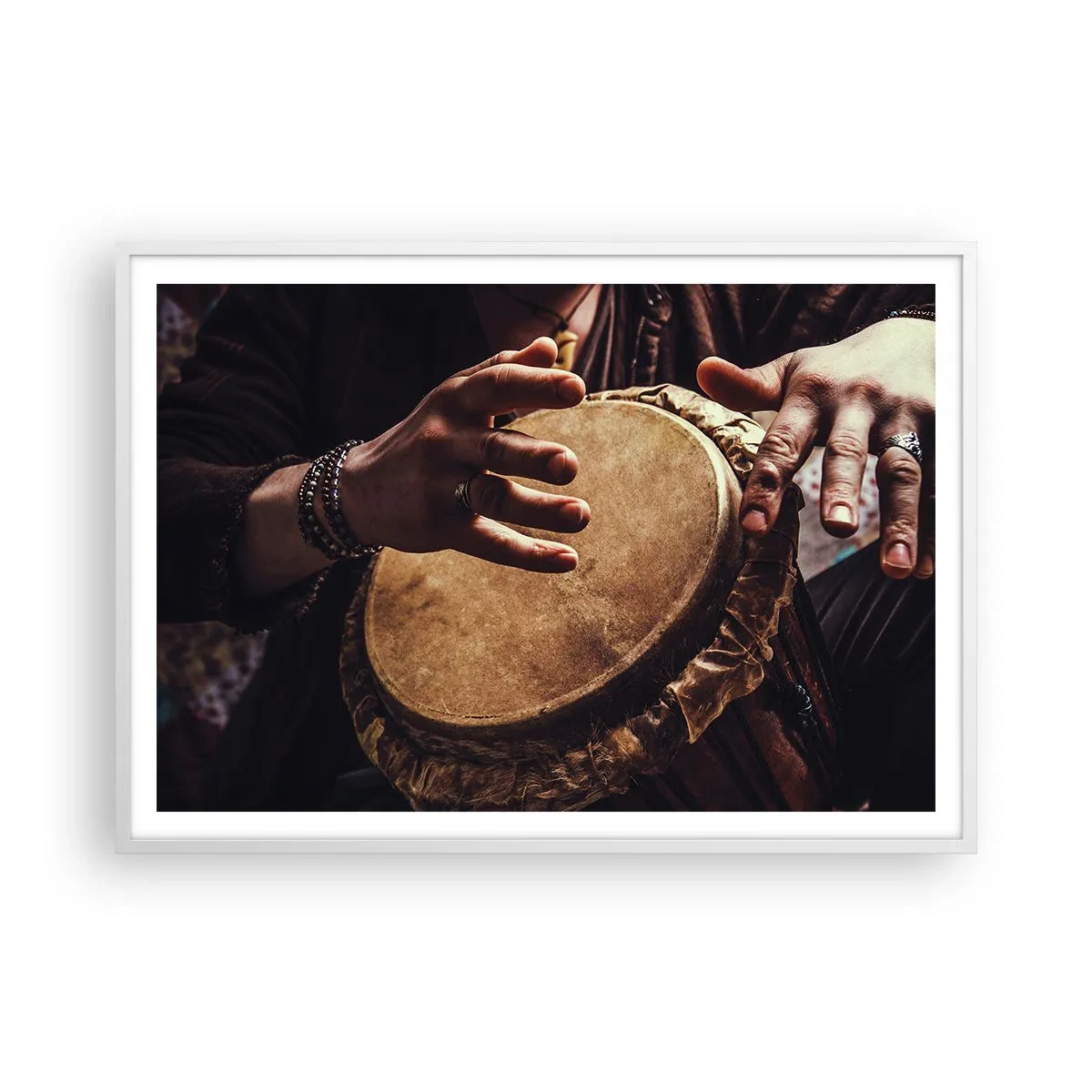 Affisch i vit ram - I hjärtats takt - 100x70 cm