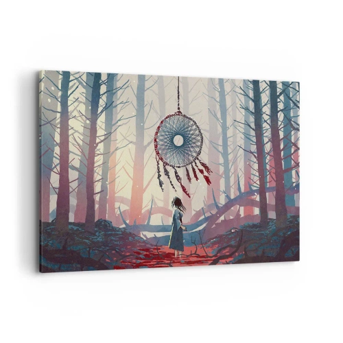 Canvastavla - Bild på duk - Hemlighetsfull ritual av lyckan - 120x80 cm