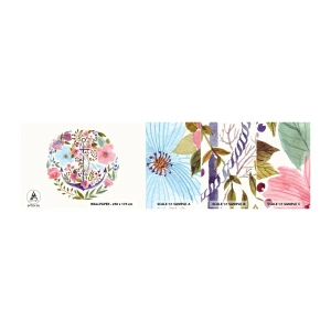 Provbit av självhäftande fototapet Deluxe Sticker - En seglares goda sömn - Ankare, Boho, Seaside - 100x30 cm