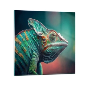 Glastavla - Bild på glas - Ser du mig? Inte bra… - 50x50 cm