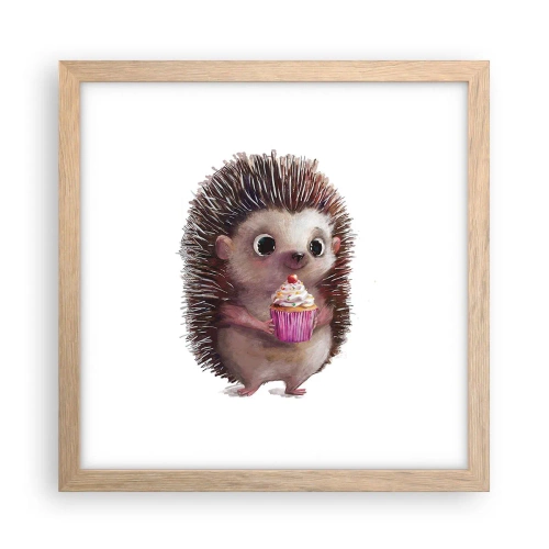 Affisch i ram av ljusek - Varje dag är helgdag - 30x30 cm