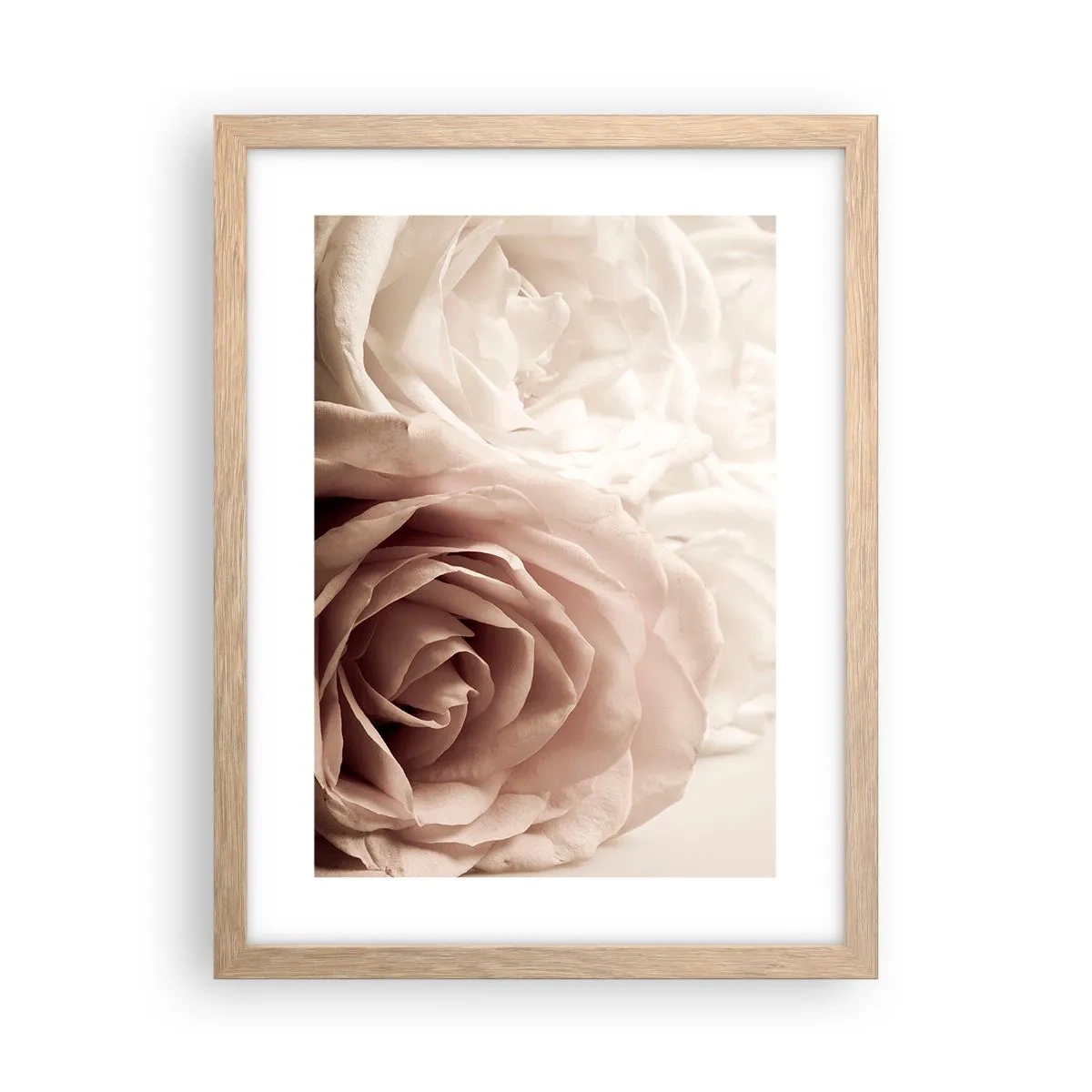 Affisch i ram av ljusek - I hjärtat av en ros - 30x40 cm