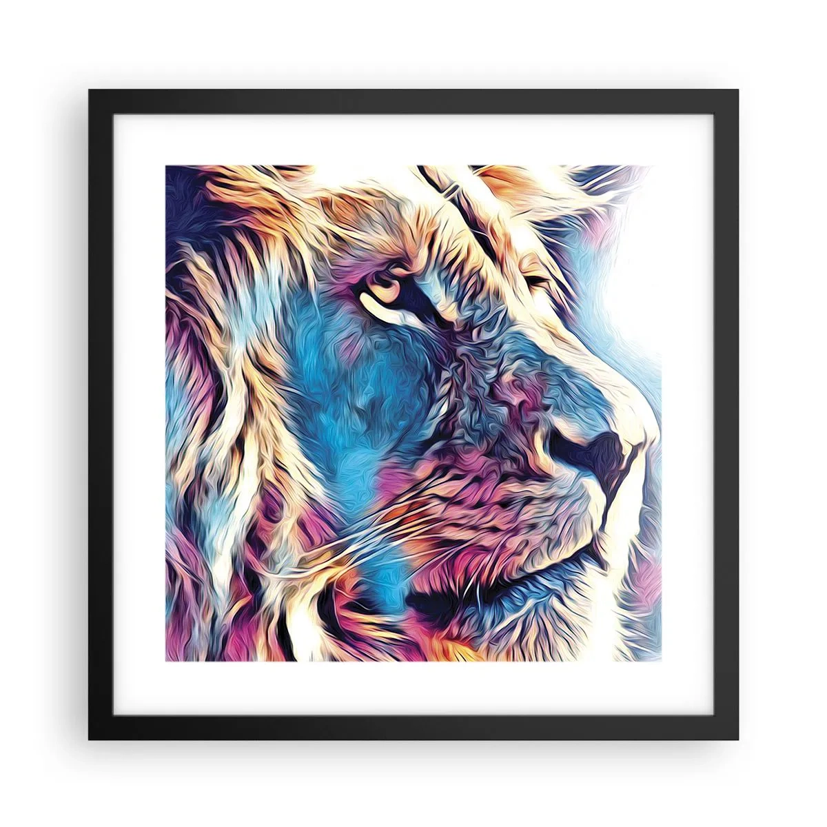 Affisch i svart ram - Naturens klokhet - 40x40 cm