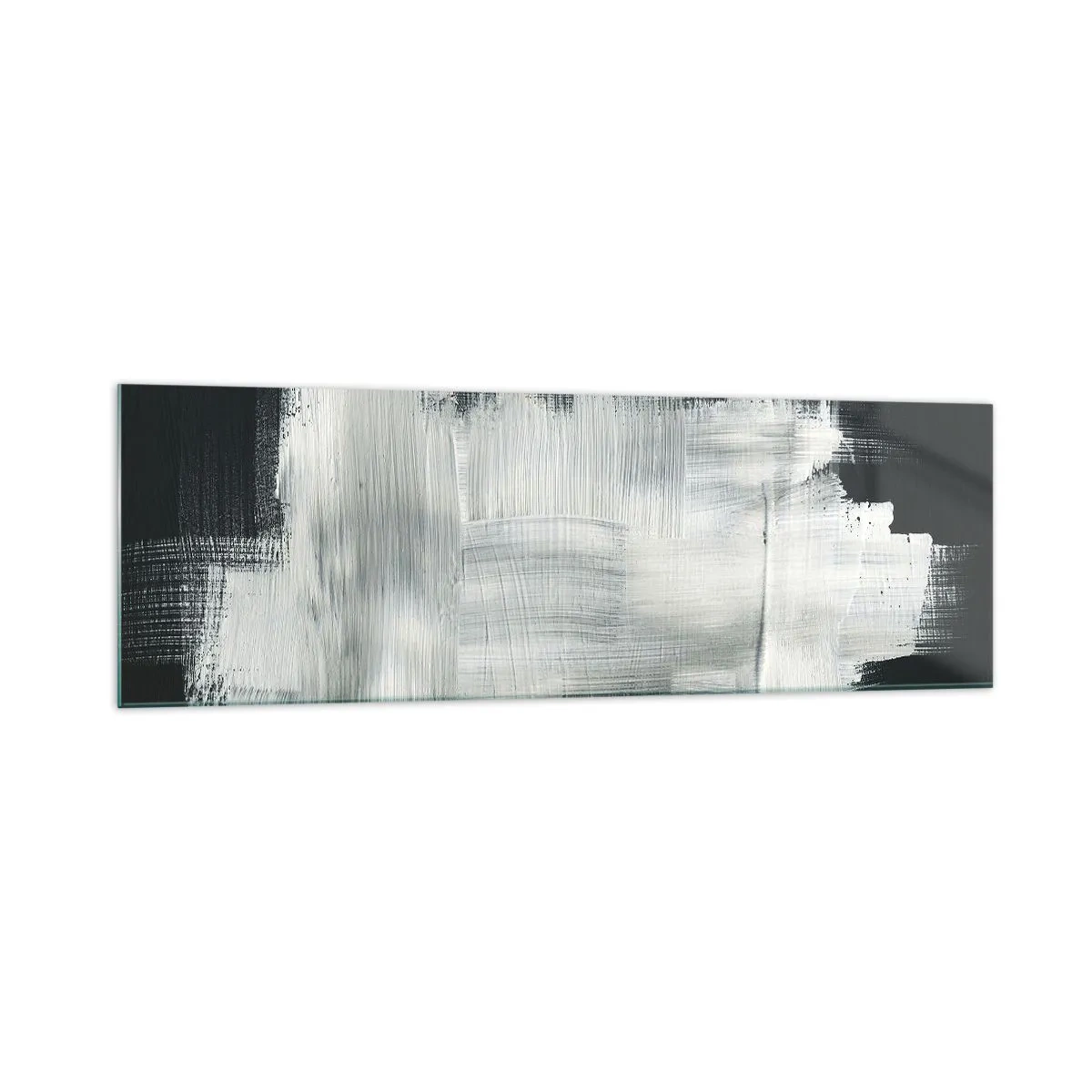 Glastavla - Bild på glas - Vävd av det vertikala och horisontella - 160x50 cm
