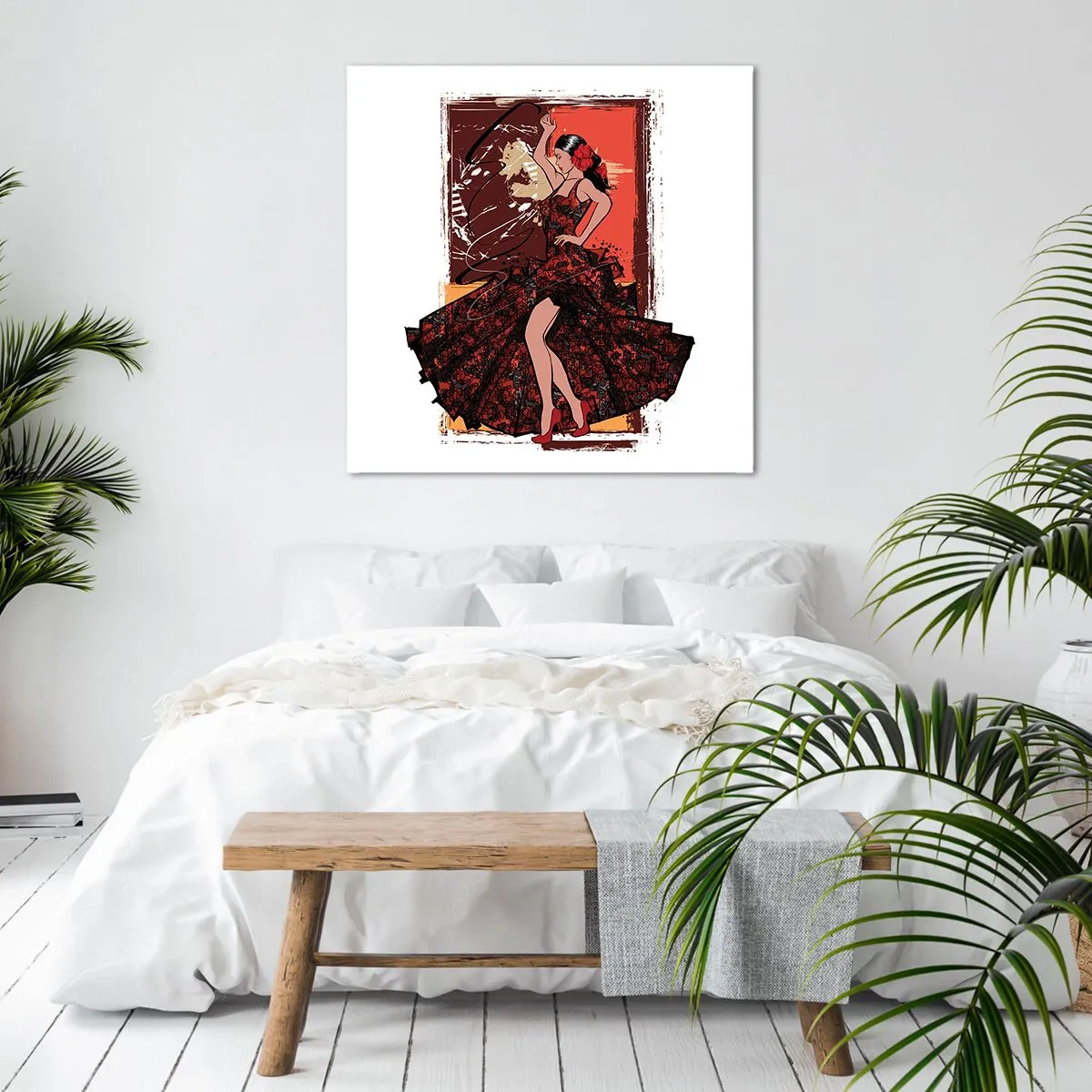 Canvastavla - Bild på duk - I hjärtats takt - 60x60 cm