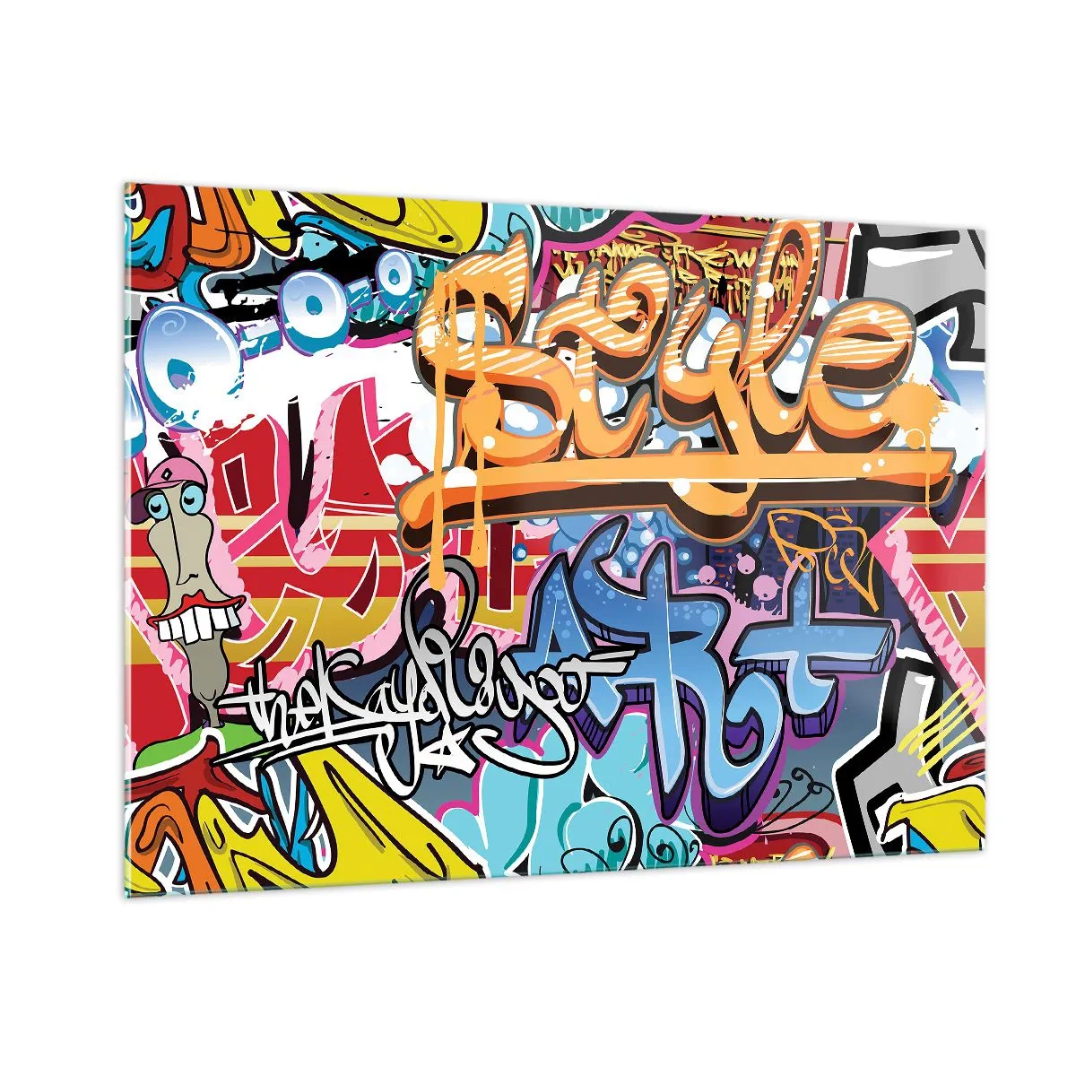 Glastavla - Bild på glas - Muralmålning... - 100x70 cm