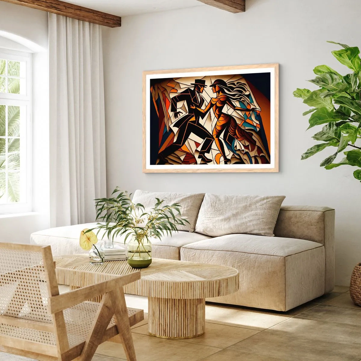 Affisch i ram av ljusek - Passionsdans - 100x70 cm