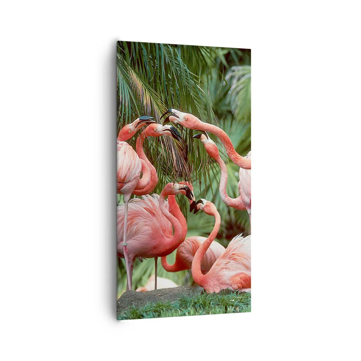 Canvastavla - Bild på duk - Eftermiddags skvaller - 65x120 cm