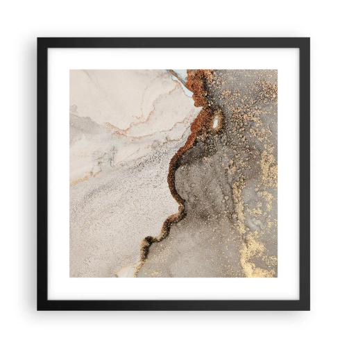 Affisch i svart ram - På färgernas gräns - 40x40 cm