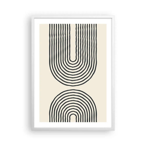 Affisch i vit ram - Om en stund... - 50x70 cm