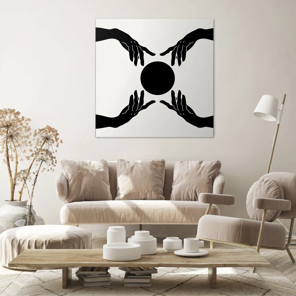 Canvastavla - Bild på duk - Ett hemligt tecken - 50x50 cm