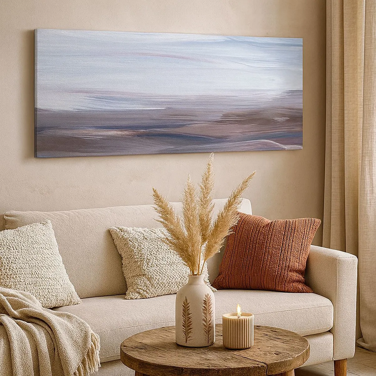 Canvastavla - Bild på duk - Element: vatten - 100x40 cm