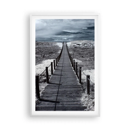 Affisch i vit ram - Precis vid kusten - 61x91 cm