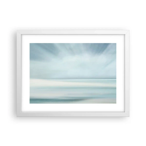 Affisch i vit ram - Fred hela vägen till horisonten - 40x30 cm
