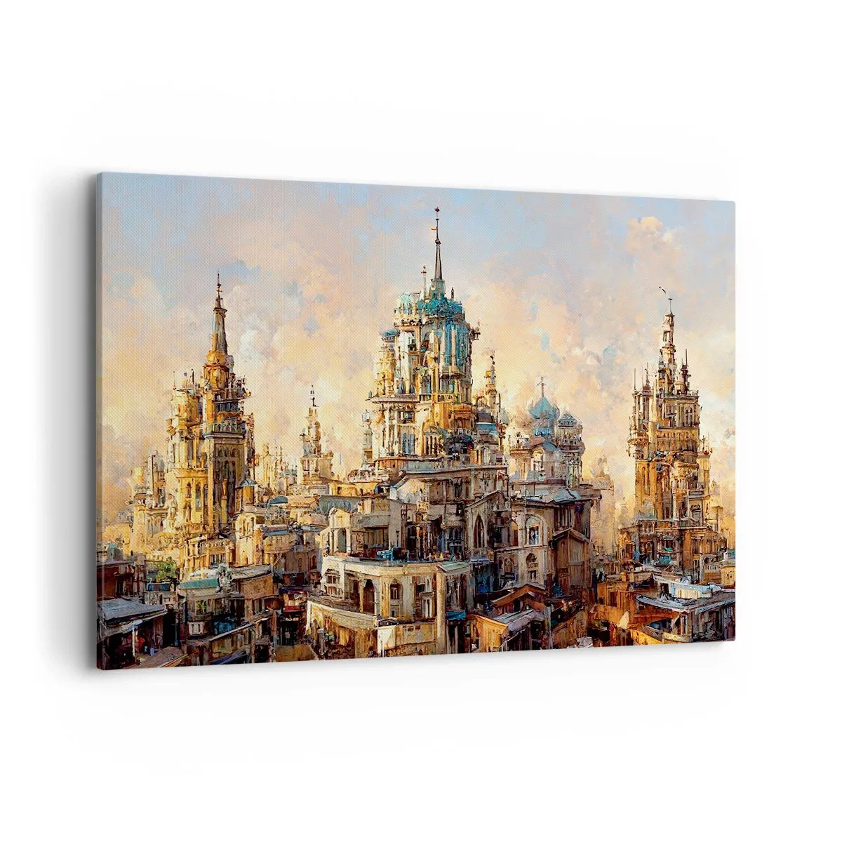 Canvastavla - Bild på duk - Städernas stad - 120x80 cm