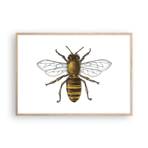 Affisch i ram av ljusek - Vackert och bra - 100x70 cm