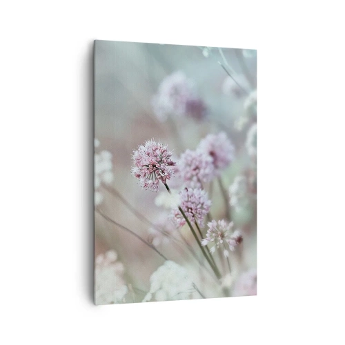 Canvastavla - Bild på duk - Söta örtfiligraner - 70x100 cm