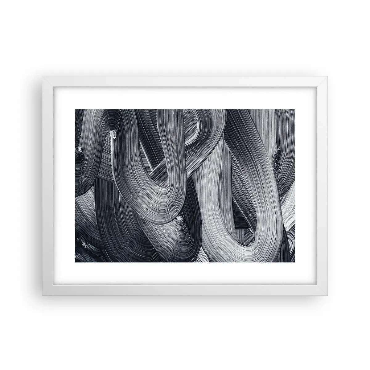 Affisch i vit ram - Verklighetens flythet - 40x30 cm
