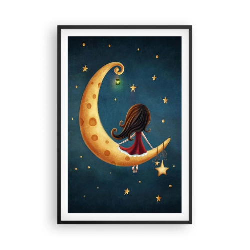 Affisch i svart ram - En gång i tiden... - 61x91 cm