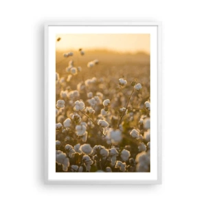 Affisch i vit ram - Fluffigt fält - 50x70 cm