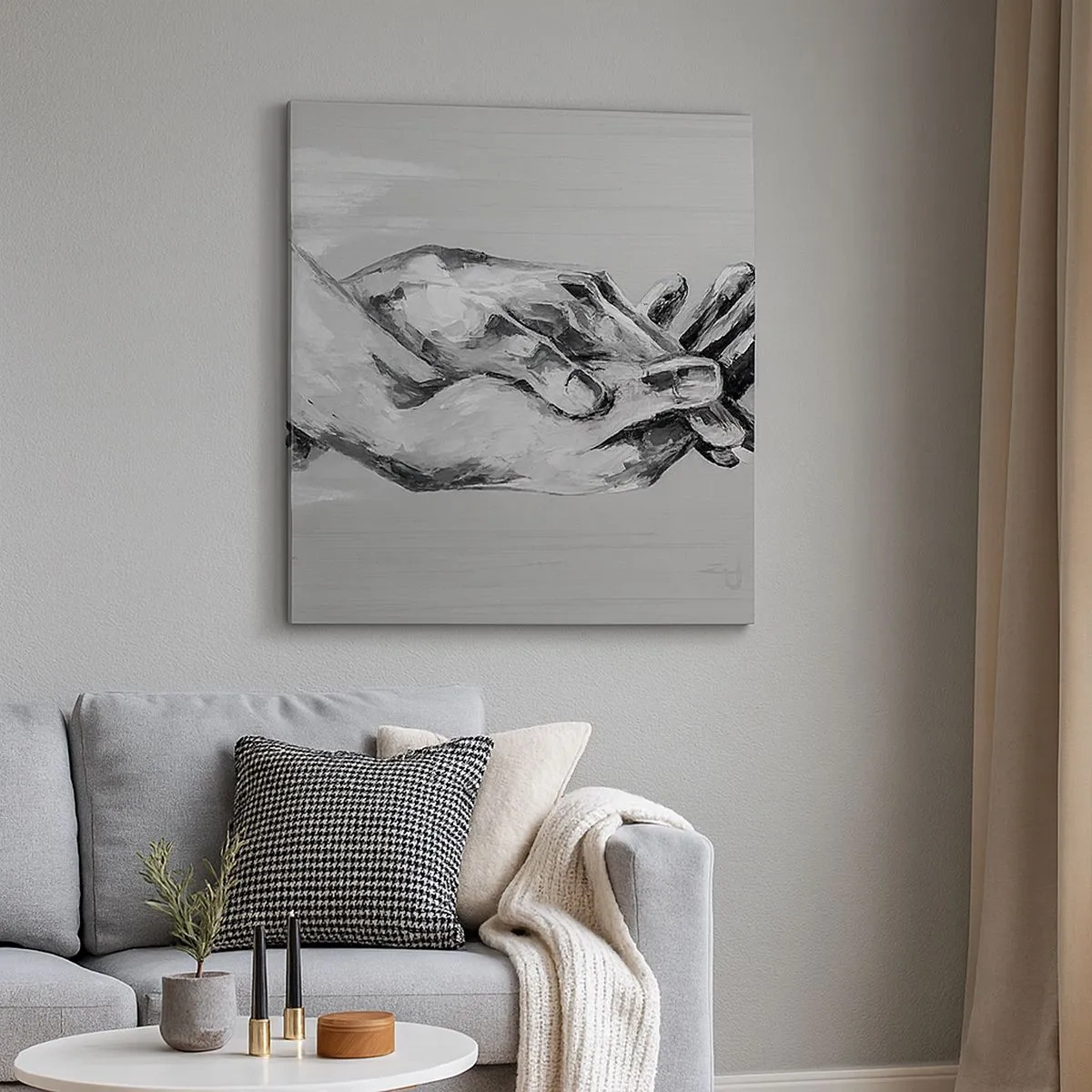 Canvastavla - Bild på duk - Början... - 30x30 cm