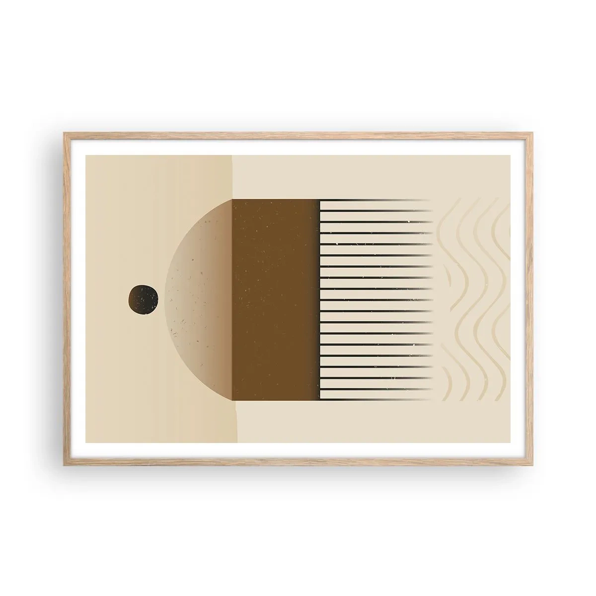 Affisch i ram av ljusek - Olika tillstånd - 100x70 cm