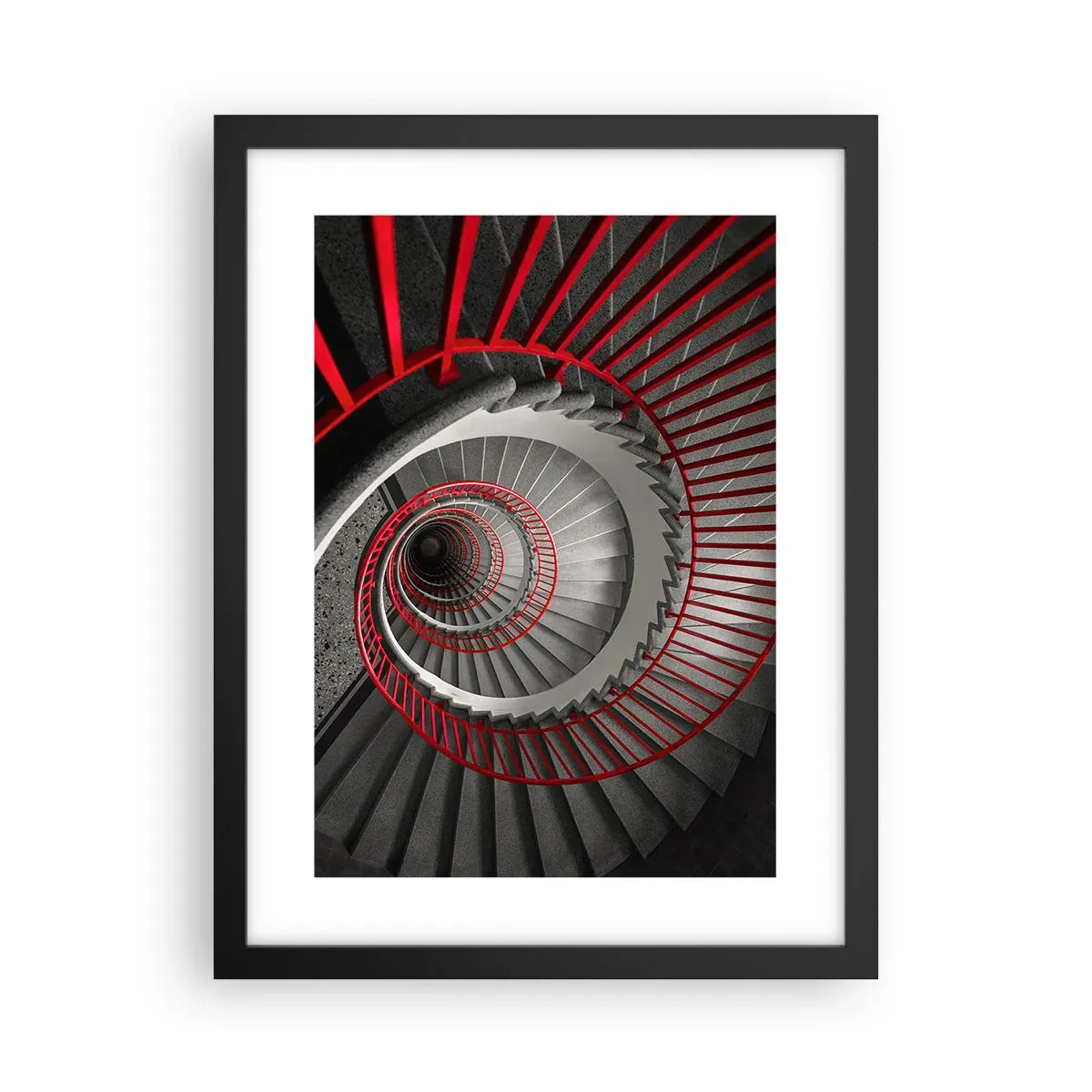 Affisch i svart ram - Arkitektoniska spel - 30x40 cm