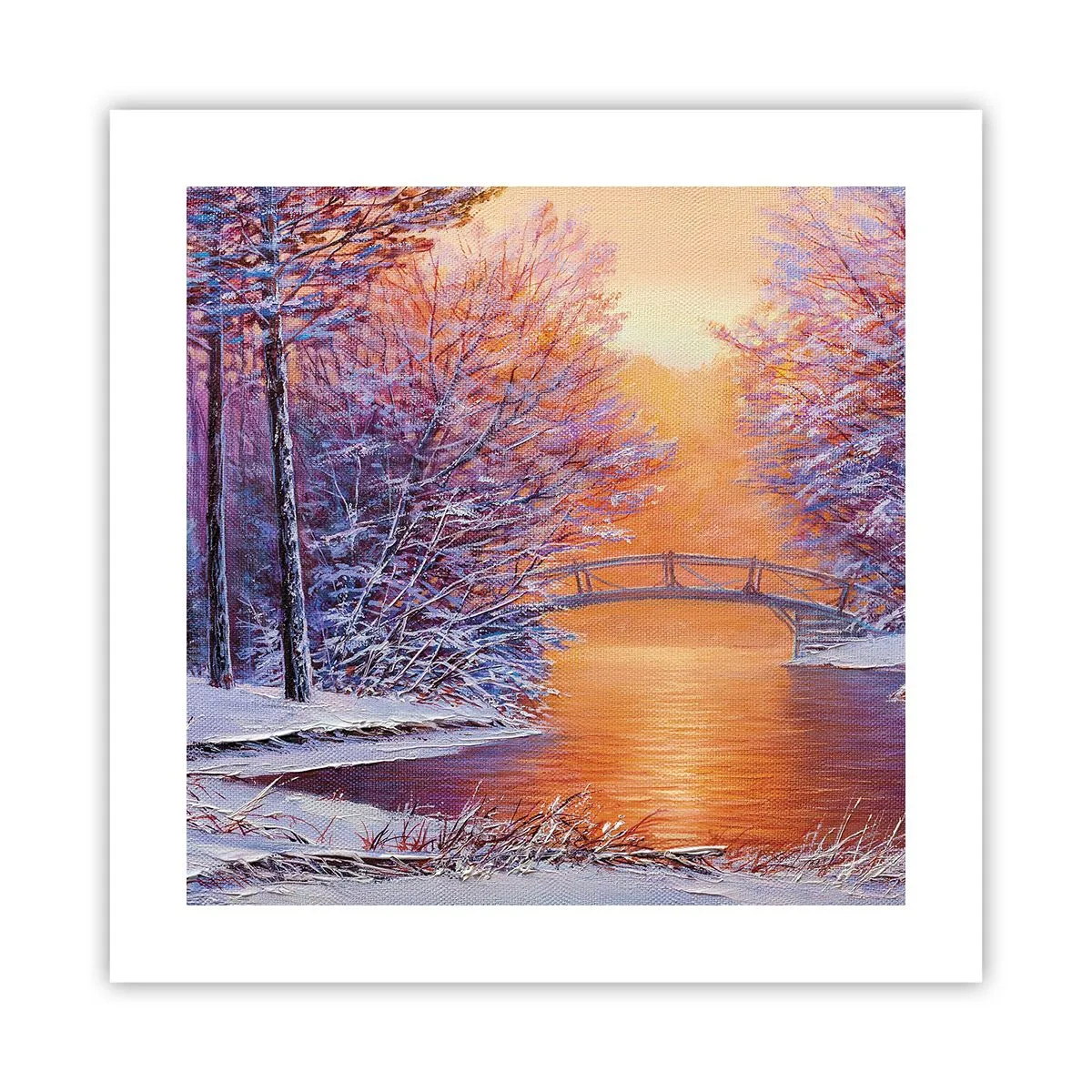 Affisch - Låt oss mötas här - 40x40 cm