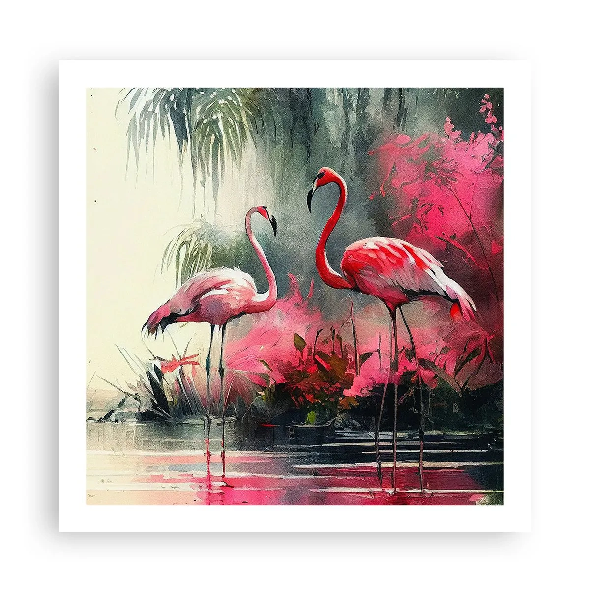 Affisch - En lektion i naturlig charm - 60x60 cm