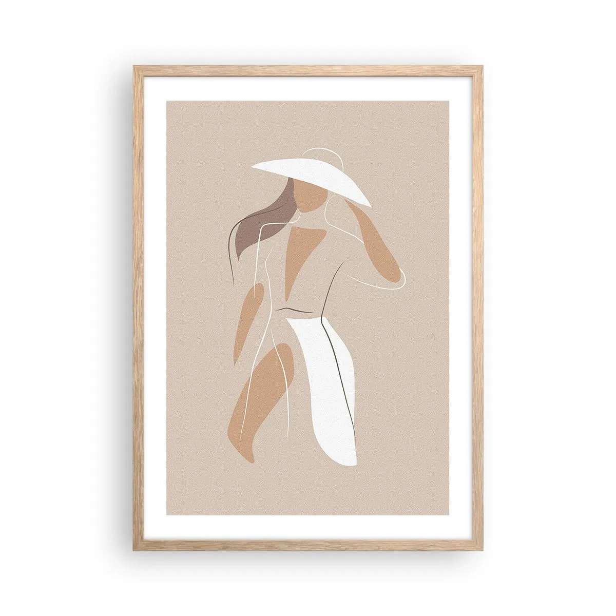 Affisch i ram av ljusek - Mode är lek - 50x70 cm