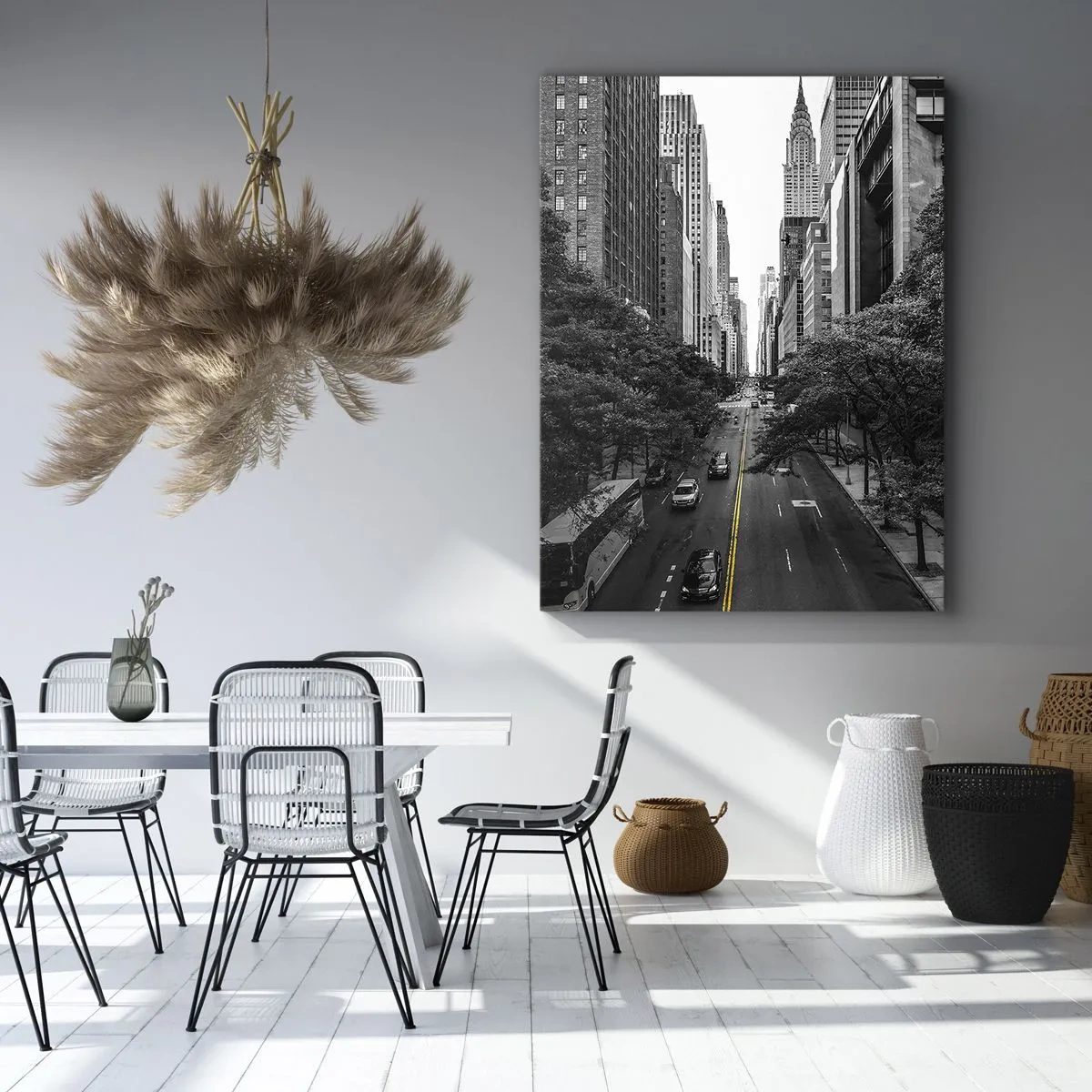 Canvastavla - Bild på duk - En morgon i New York - 50x70 cm