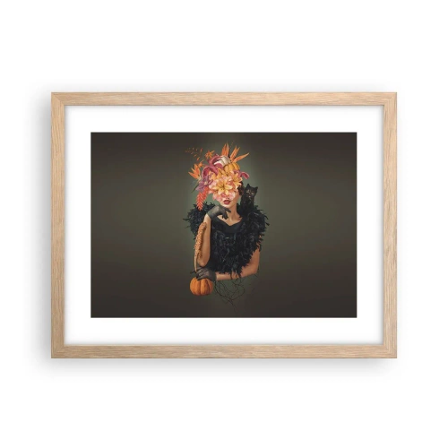 Affisch i ram av ljusek - Häxans troll - 40x30 cm