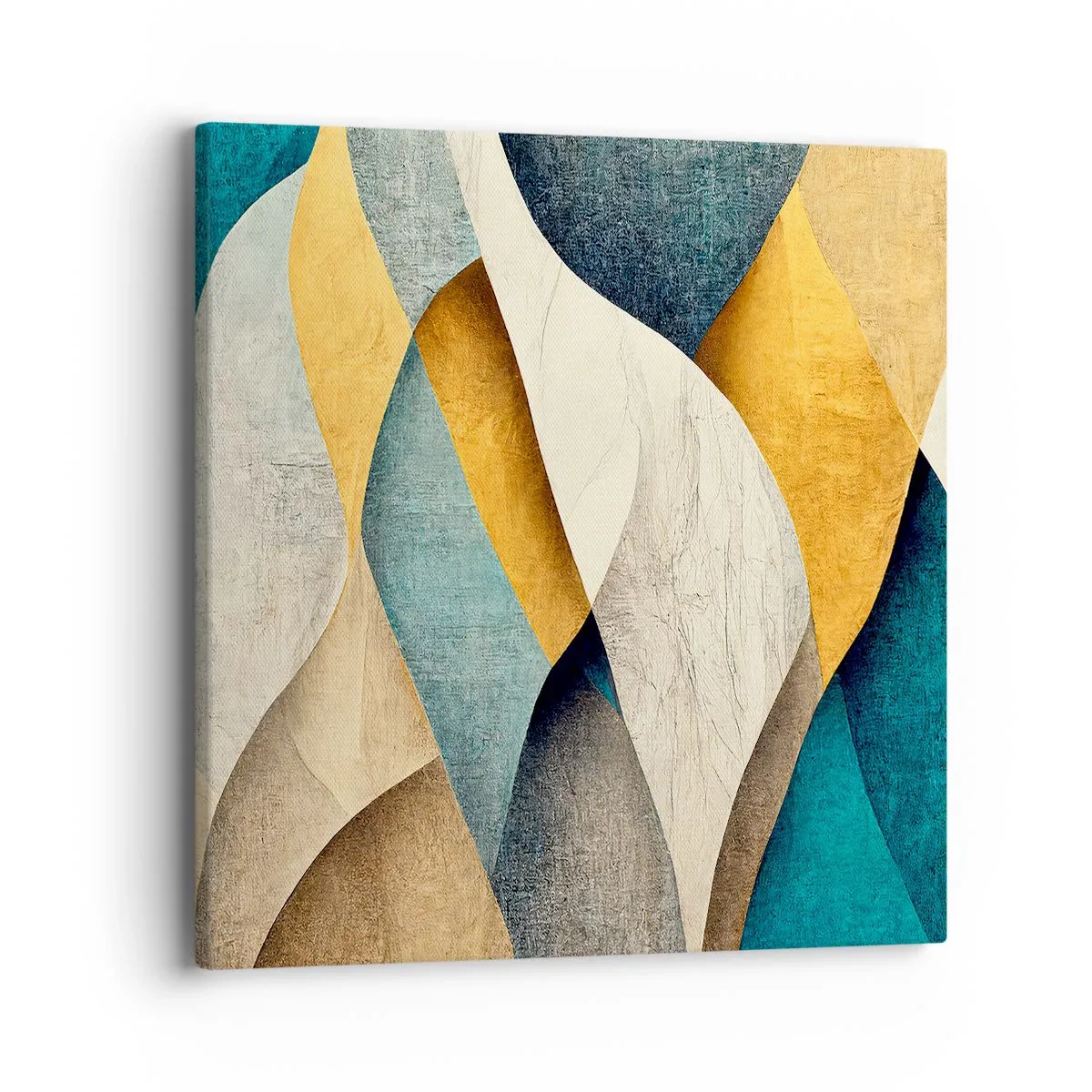 Canvastavla - Bild på duk - Rytm och vågrörelse - 40x40 cm
