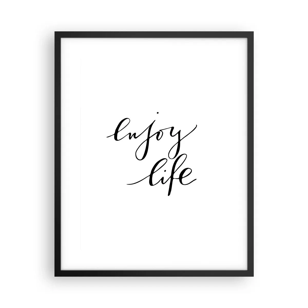 Affisch i svart ram - Ingenting att tillägga… - 40x50 cm