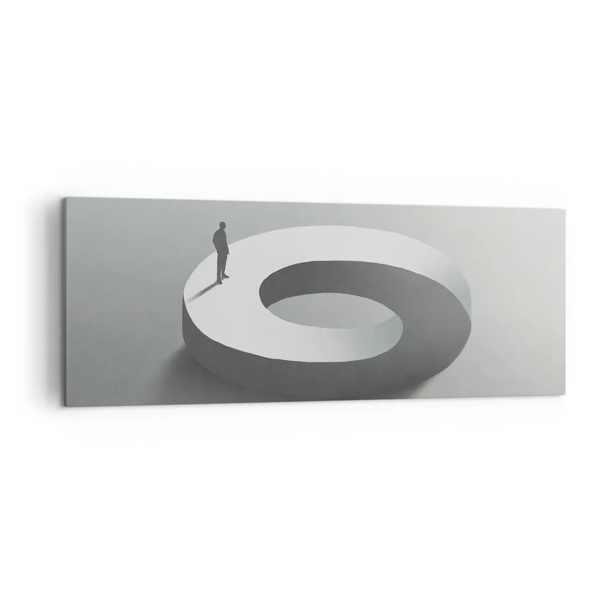 Canvastavla - Bild på duk - Och försök att vara klok - 140x50 cm