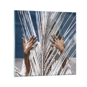 Glastavla - Bild på glas - Schamanens flickvän? - 50x50 cm
