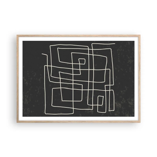 Affisch i ram av ljusek - Inte så enkelt - 100x70 cm