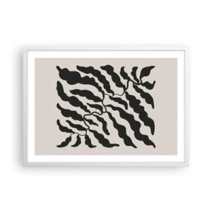 Affisch i vit ram - Kvadratens natur - 70x50 cm